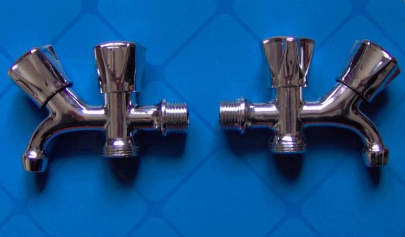 Washing machine faucet - Double-head washing machine faucet - double-outlet faucet - in stock