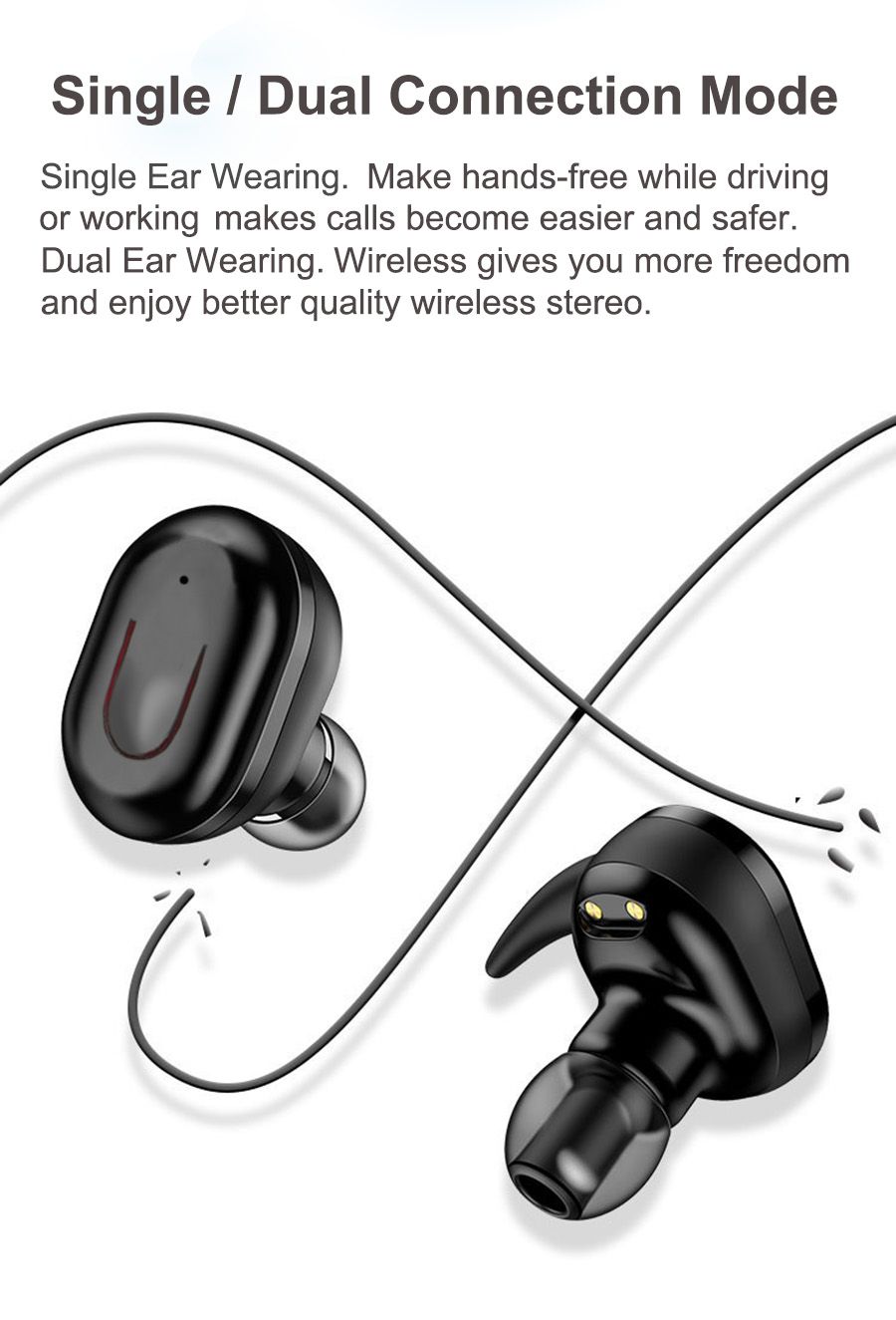 YEXIN B2tws蓝牙耳机 5.0双耳通话蓝牙耳机迷你运动耳机详情图7