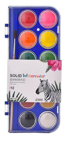 Wholesale 12-color solid gouache watercolor pigment art supplies factory direct sales 22