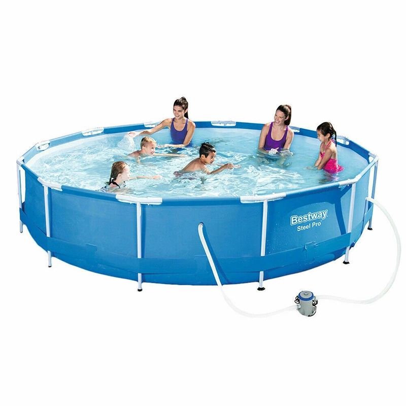 56681 wholesale adult steel professional frame swimming pool, foldable and stable water swimming pool Specification image
