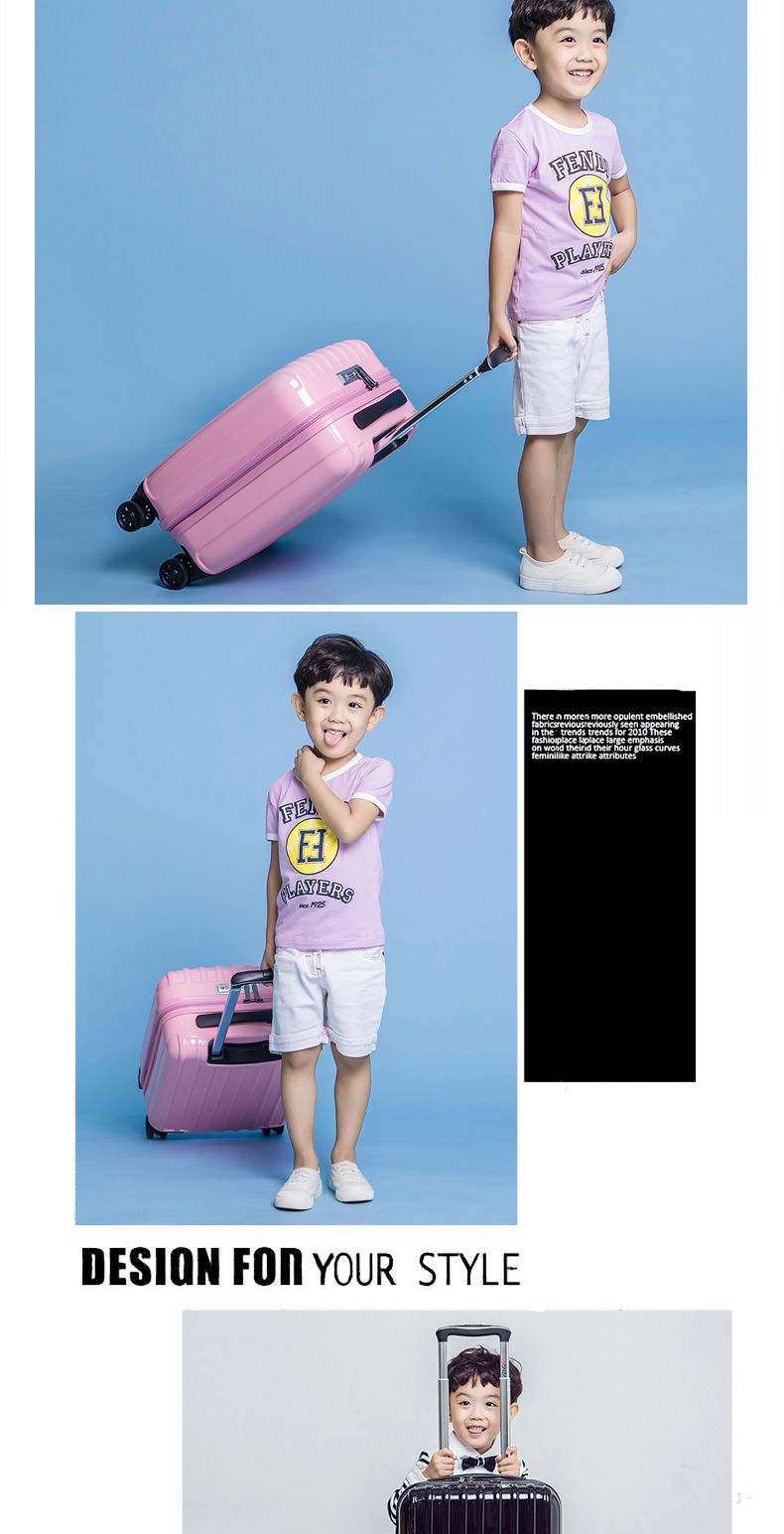 韩版儿童拉杆箱行李箱小型旅行箱万向轮登机箱轻便耐用详情图14