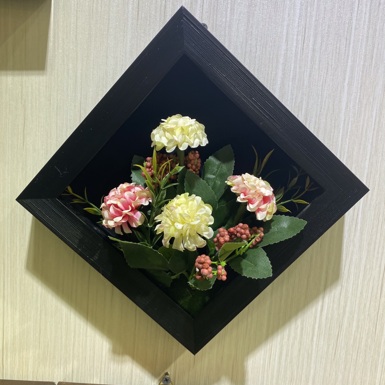 义乌好货 发泡材质相框画包含仿真花，可挂墙，也可立于桌面！！！！