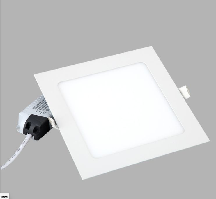 方形led筒灯开孔圆形面板灯暗装天花灯12瓦方形嵌入式超薄灯具