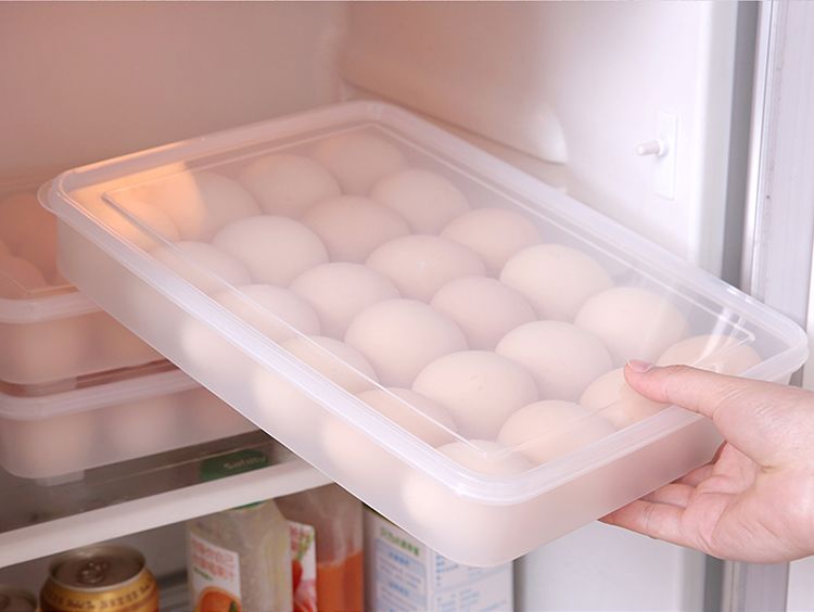 鸡蛋盒食物分格冰箱用保鲜盒塑料放蛋托收纳盒放蛋格方格详情图8