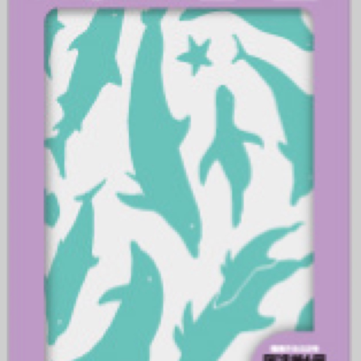 Flat scratch-cloth stickers transfer stickers to dolphins