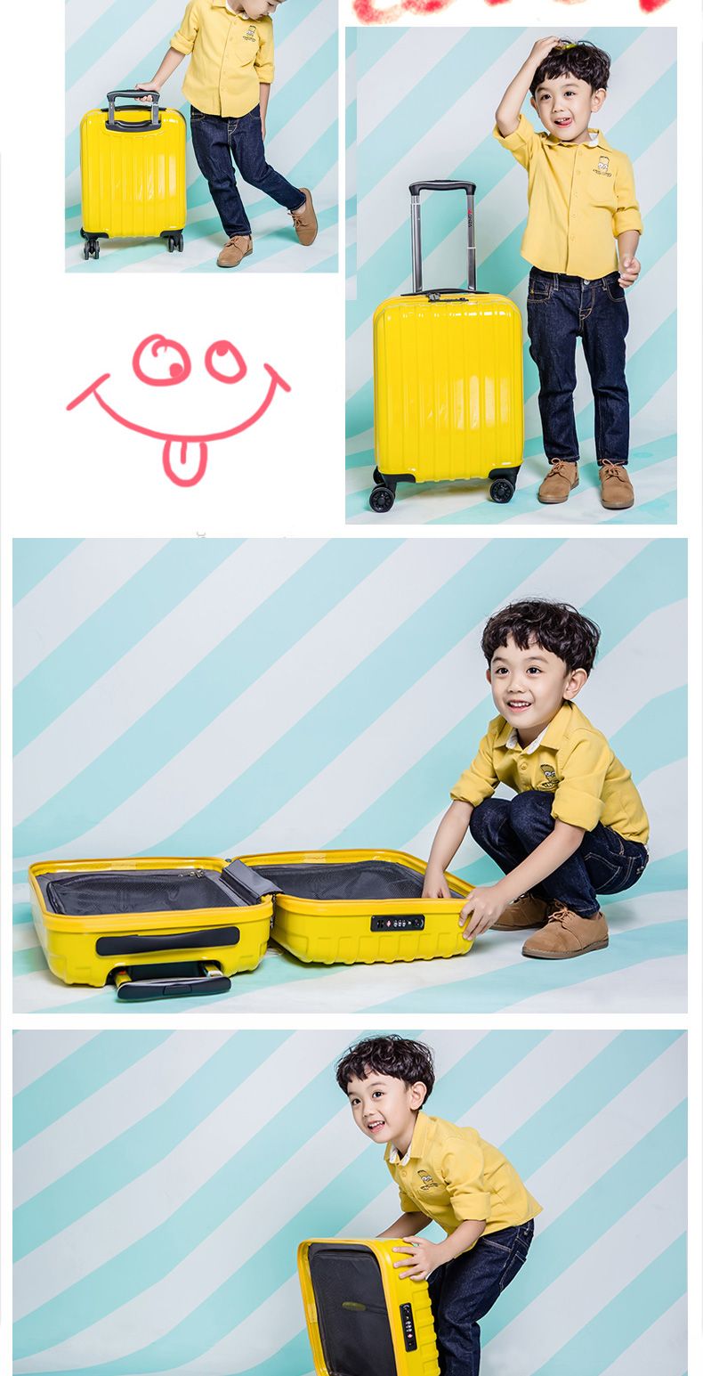 韩版儿童拉杆箱行李箱小型旅行箱万向轮登机箱轻便耐用详情图17