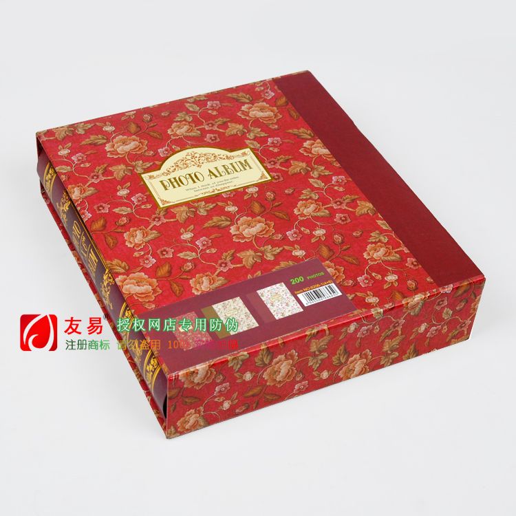 Retro floral print 6-inch 200/8-inch 100-sheet insert photo album family box set photo album commemorative album Specification image