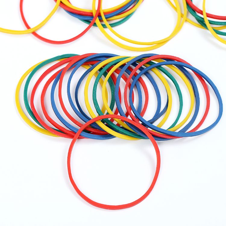 卡卡五金 5197吸卡包装实彩皮圈38mm彩色皮筋欧美超市小包装货源详情图3