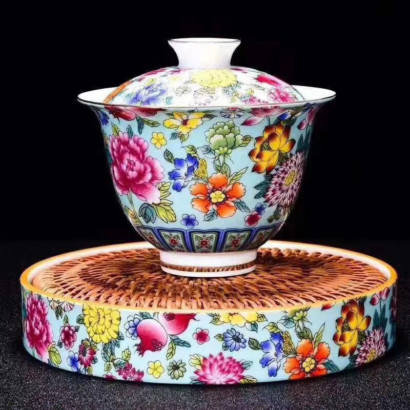 Ceramic Enamel Glaze Tea Cup Cover Cup Cup Worship Tea Cup A Minimum Of 100 A Retail Delivery Is Not Issued details Picture