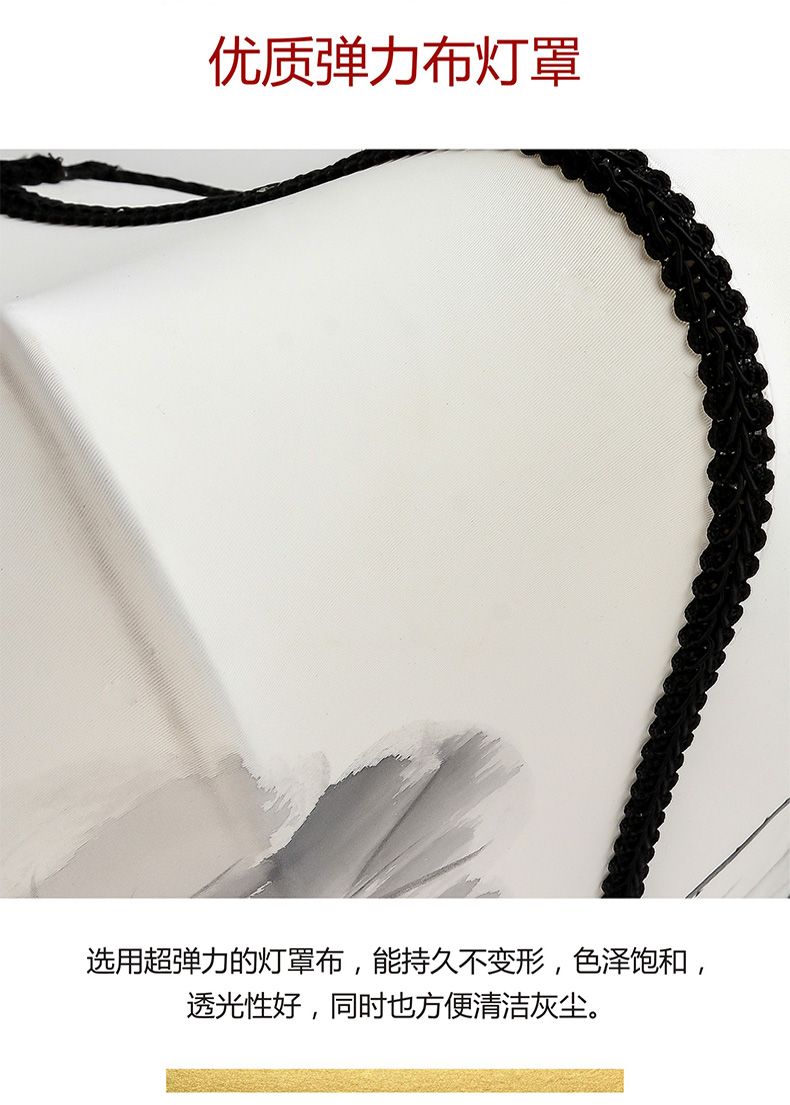 60 Chinese-style antique lanterns, classical hand-painted ink-wash lanterns, fabric decorative chandeliers for hotels, restaurants and tea houses detail image 3