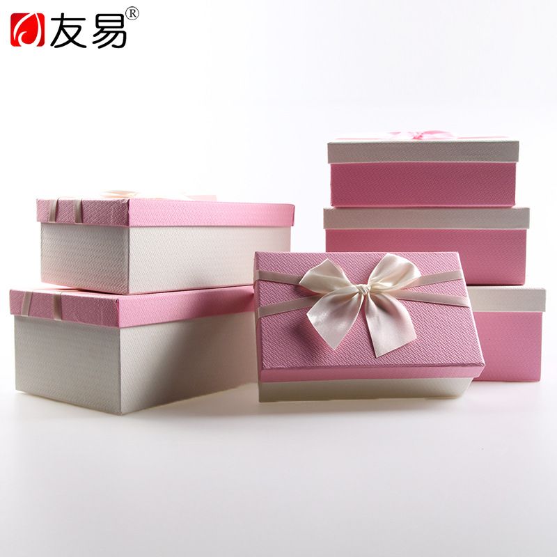 厂家定做韩式礼品盒正方形礼品盒-创意特种纸礼品盒子现货批发详情图2