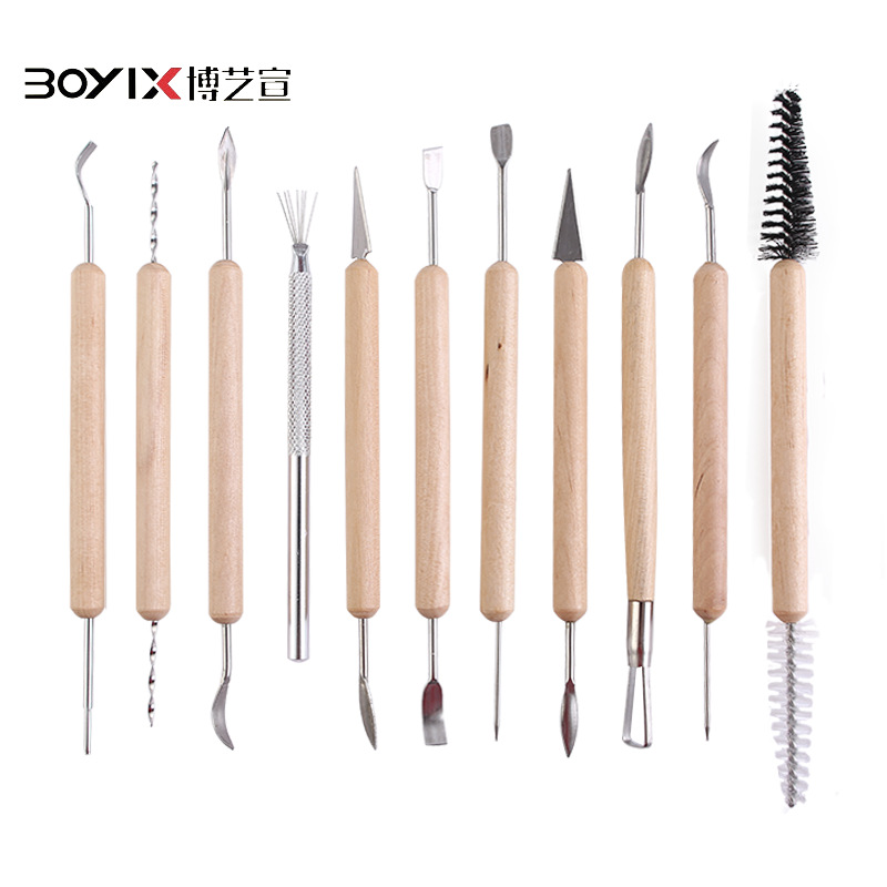 11-piece clay tool set multi-function carving tool screwdriver