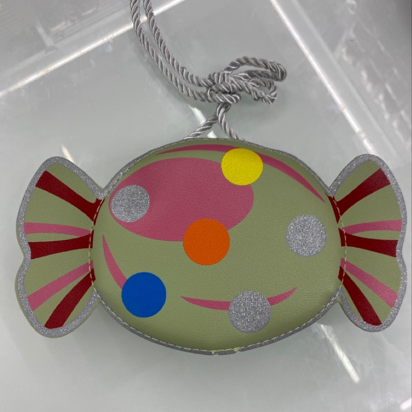 Stylish change purse in multiple colors on a clean background