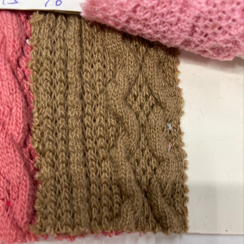 咖色氨纶涤纶布料服装羽绒服袖口装饰品工艺品头饰面料多色可选001