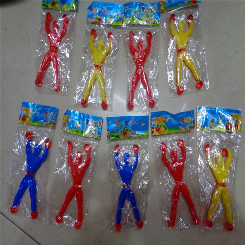 儿童玩具会翻斗的蜘蛛侠爆款创意爬墙人粘性爬壁超人地推货厂直销详情图1