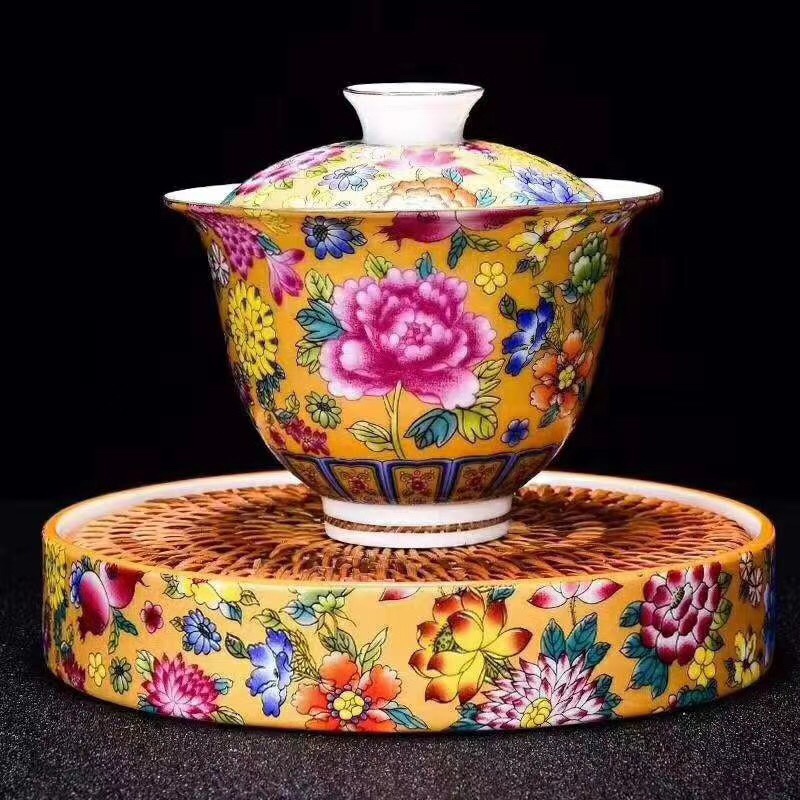 Ceramic Enamel Glaze Tea Cup Cover Cup Cup Worship Tea Cup A Minimum Of 100 A Retail Delivery Is Not Issued Application Scenario