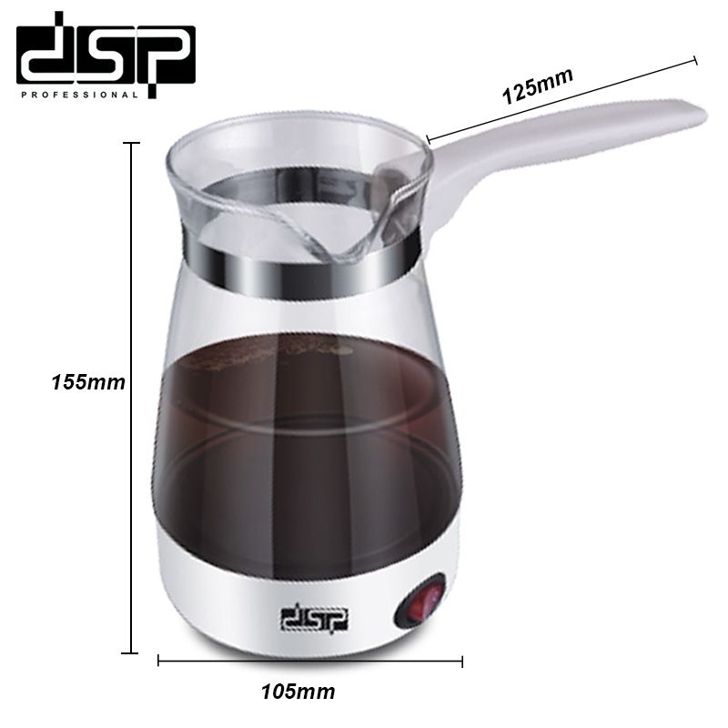 DSP丹松 电动手冲咖啡壶 家用细口摩卡壶 玻璃意式咖啡煮咖啡壶详情图5