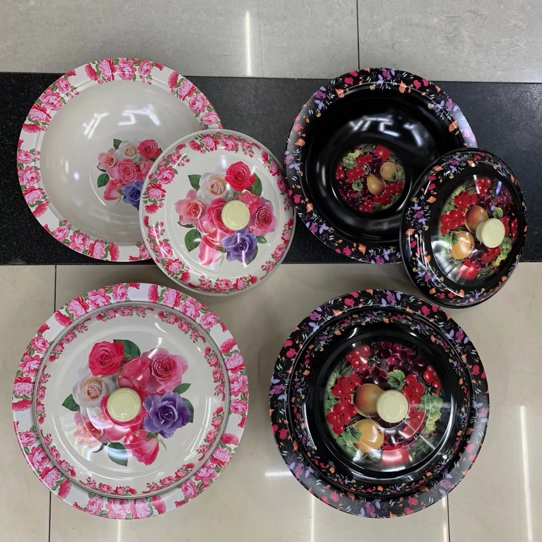 Multi-Size Stainless Steel Printed Cover Basin 28.30.32.34Cm Application Scenario