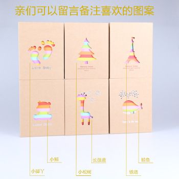 4D6 inch 100 photo album - Plastic inset photo album studio children's growth album
