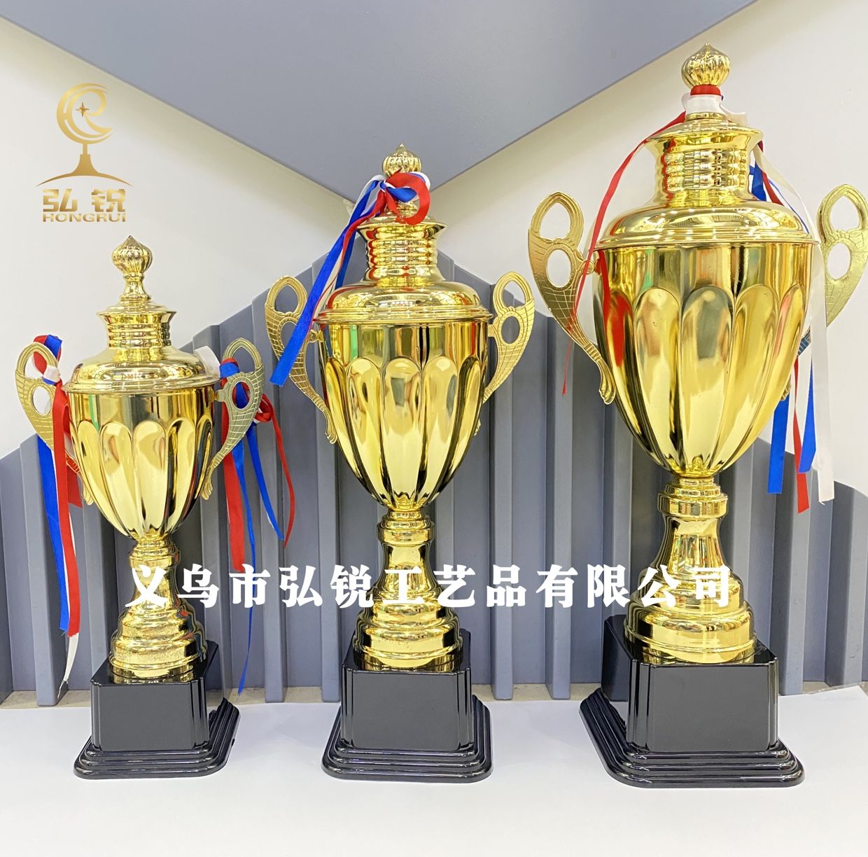 1503A Premium Trophy, Metal Trophy, Electroplated All-metal Trophy, Golden Trophy detail image 2