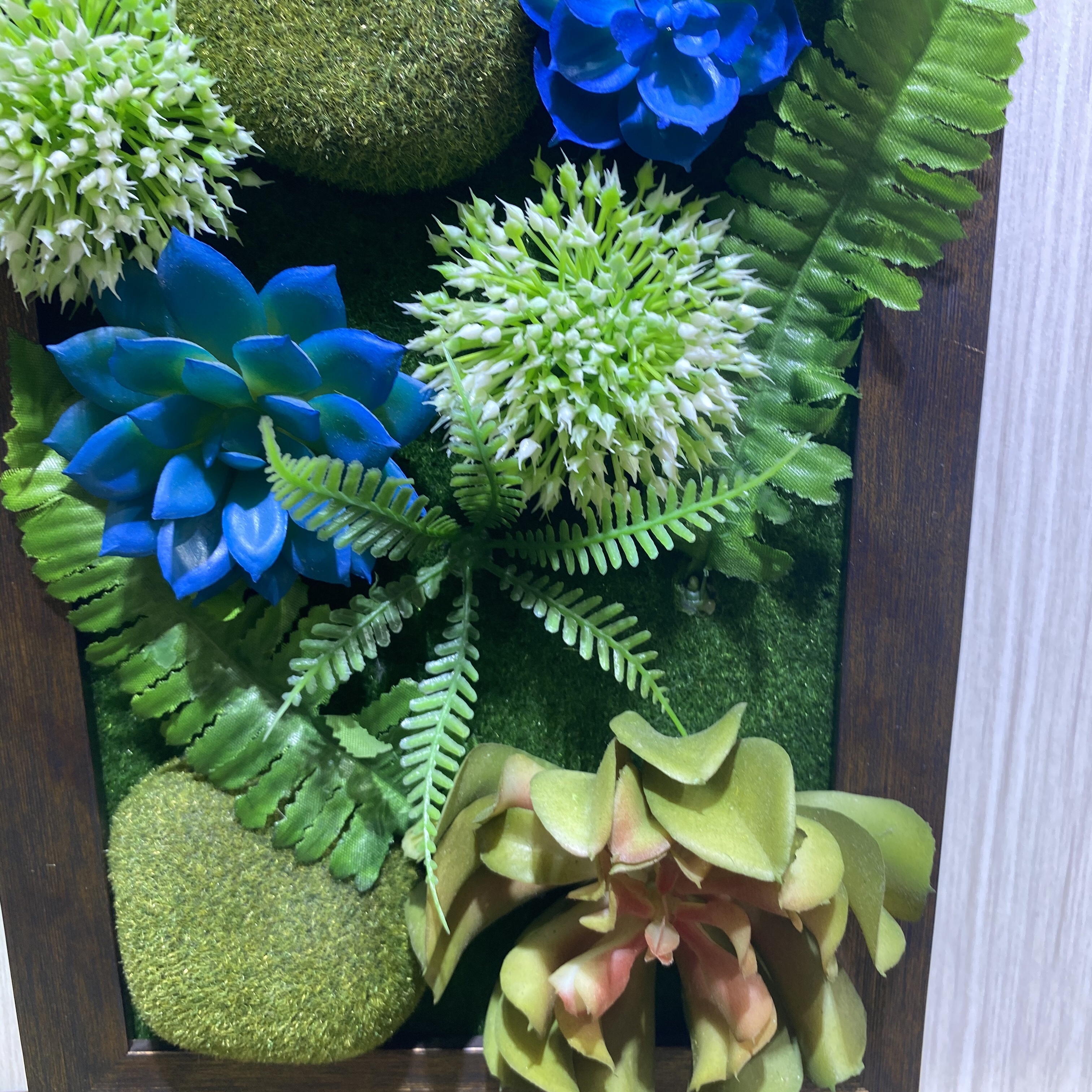 Yiwu's high-quality foam material photo frame simulates succulents, which can be stood upright or hung. Home ornaments Specification image