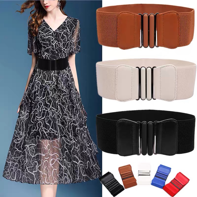 Source Factory: Women's Elastic Waist Seal Elastic Belt details Picture