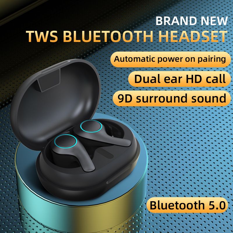 YEXIN 新品PT05蓝牙耳机双耳立体声TWS运动通用蓝牙耳机
