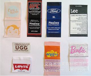 Manufacturers Supply Woven Label Armband Custom Garment Accessories Satin Double Cotton Label Production And Processing Free Design details Picture