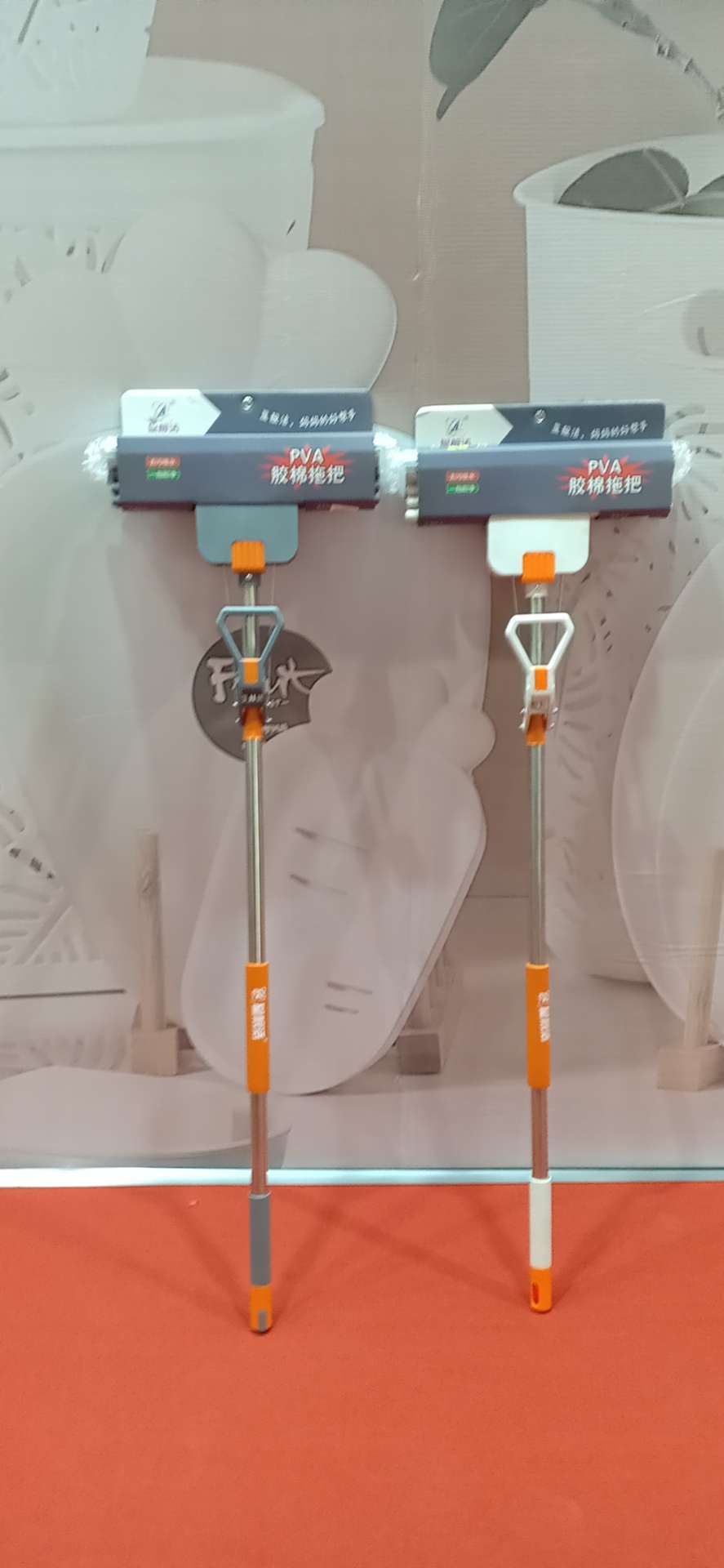 Fregona sin manos para perezosos fregona sin manos para uso doméstico fregona plana de doble uso seco y húmedo shake yin influencer mop tienda general Specification image