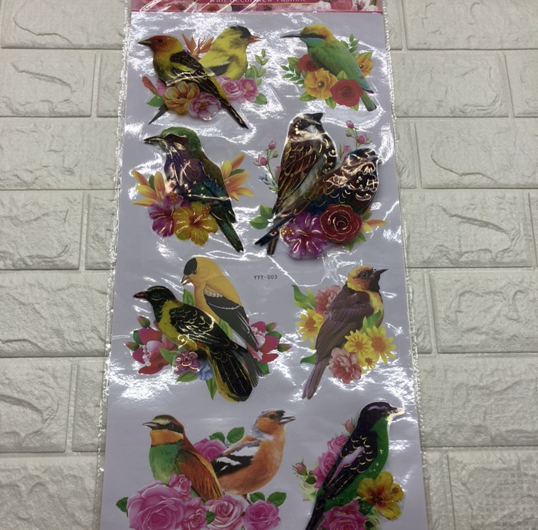 Layer upon layer of birds stereo paste, room decoration paste thumbnail