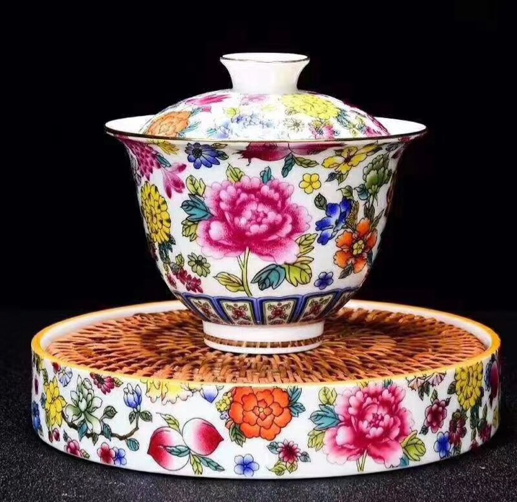 Ceramic Enamel Glaze Tea Cup Cover Cup Cup Worship Tea Cup A Minimum Of 100 A Retail Delivery Is Not Issued