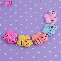 Diy accessories small bee resin accessories children's hair accessories materials
