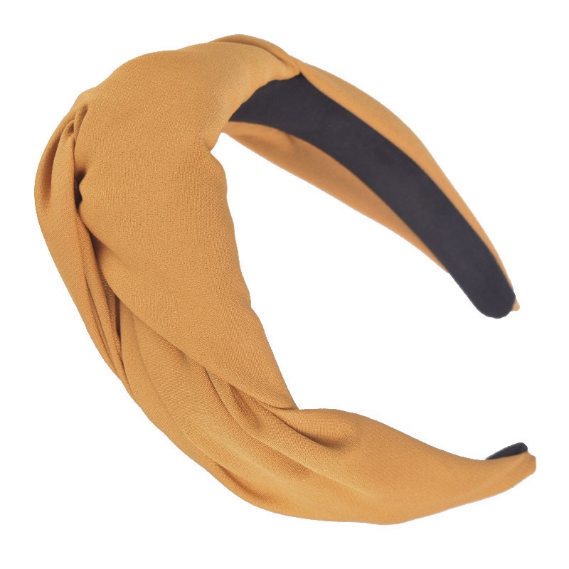 Bow Headband Europe And The United States Cross-Border New Knotting Cross Headband Cloth Art Plastic Solid Color Retro Fashion Headband Hair Accessories Headwear Female Application Scenario
