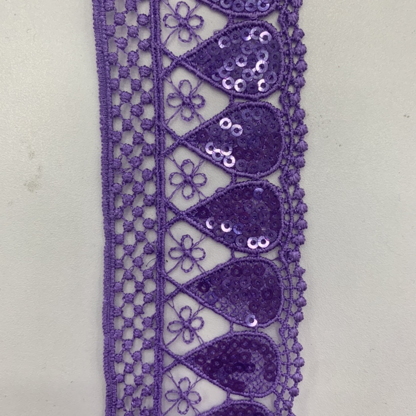 新款亮片水溶花边