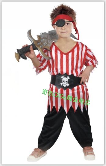 K-136 Pirate Costume party costume Festival costume Halloween costume Party costume show costume party supplies party props Halloween costumes stage makeup thumbnail