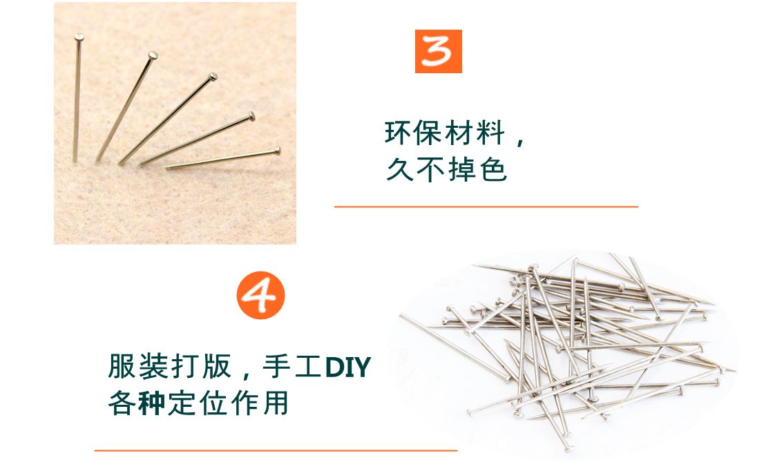卡卡五金 5175吸卡包装镀镍大头针28mm小卡包装办公文具用品详情图4