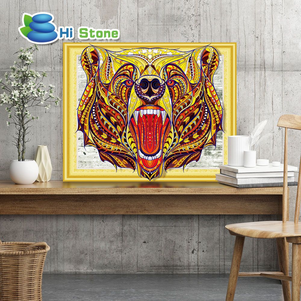 Bright diamond, irregular-shaped diamond, framed diamond painting 40*50, an export bestseller available without loan detail image 3