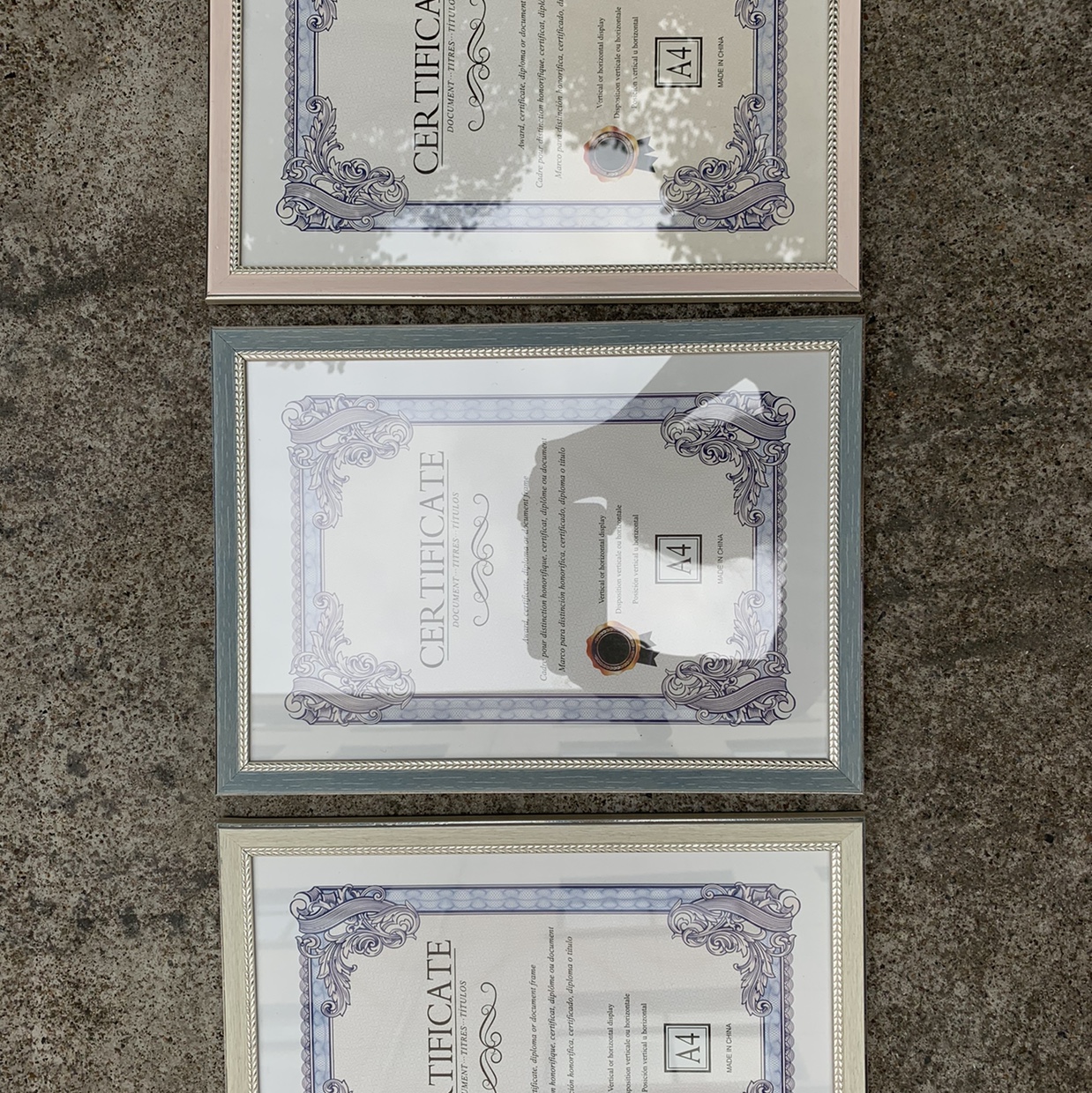 证件照相框摆件A4图