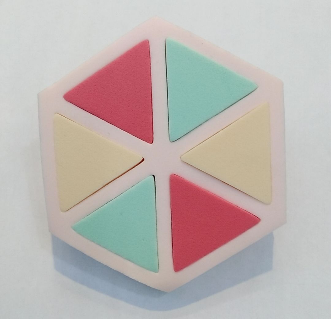1EVA grooved hexagonal 80-17t powder frame