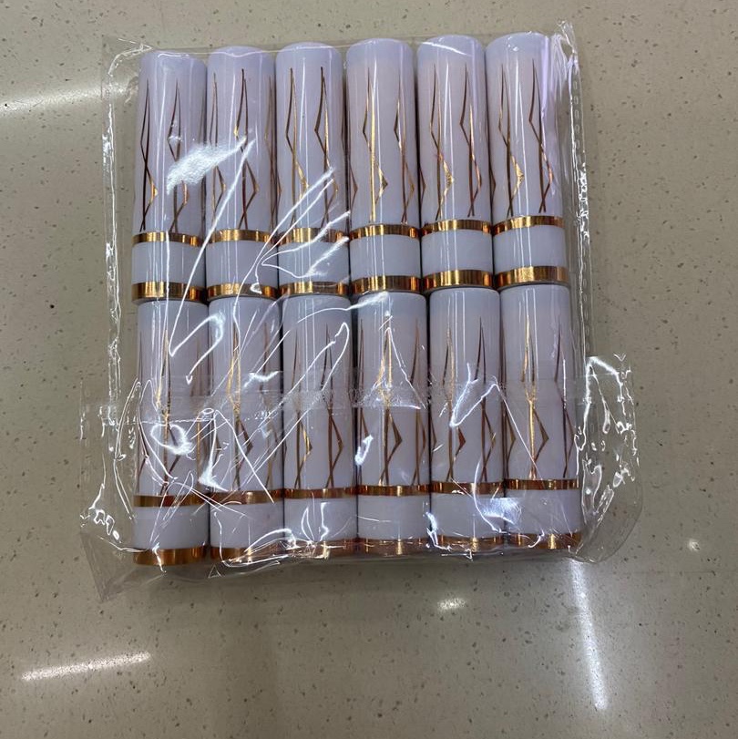 Matte white tube lipstick
