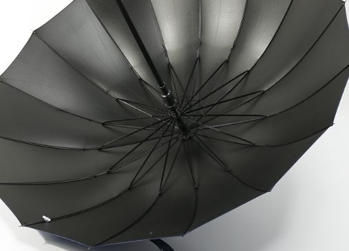Para hombres y mujeres 16 huesos más grueso vinilo madera sólida mango largo paraguas soleado paraguas de negocios paraguas publicitario auto resistente al viento paraguas creativo detail image 3