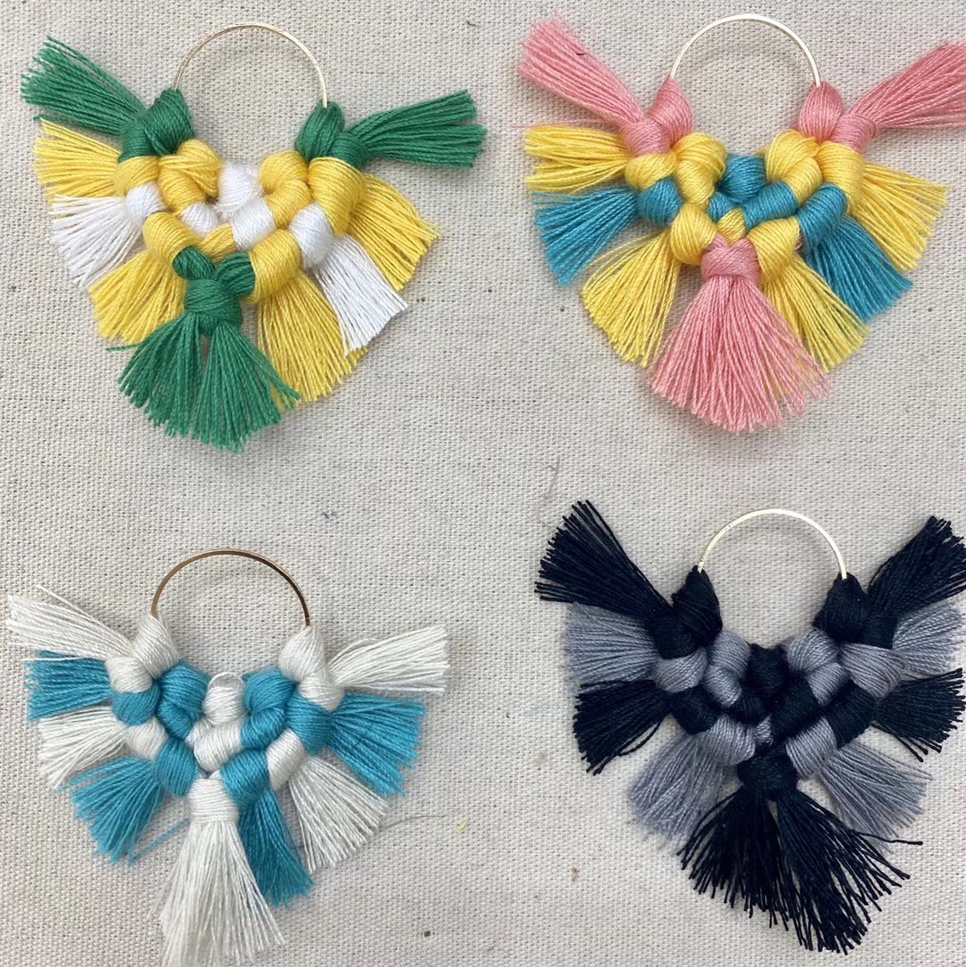 Knitted earrings