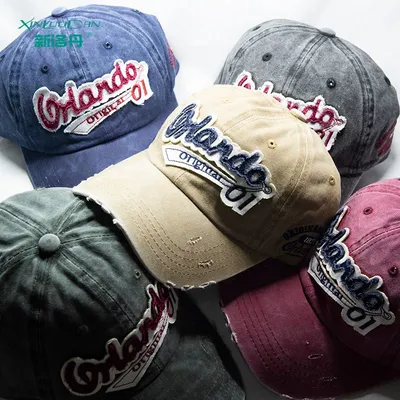 2020 new hat for men spring and summer Korean outdoor print baseball cap for women leisure sun-shade cap thumbnail