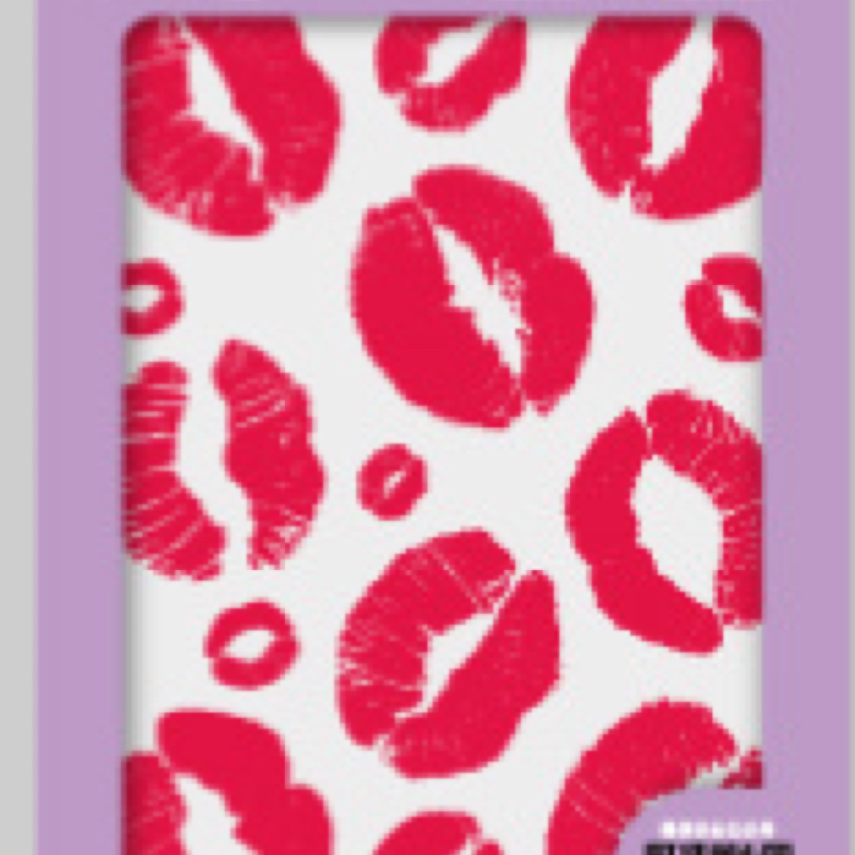 Flat scratch-cloth paste transfer stickers red lips