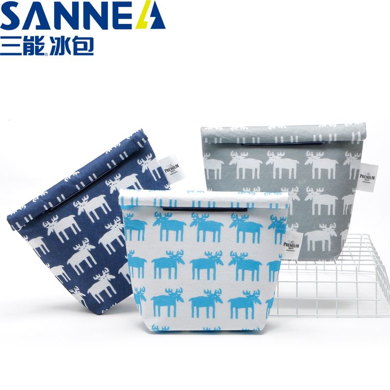 SANNE Oxford fabric waterproof and insulated lunch box bag, outdoor picnic bento bag, hand-held aluminum foil ice pack backpack details Picture
