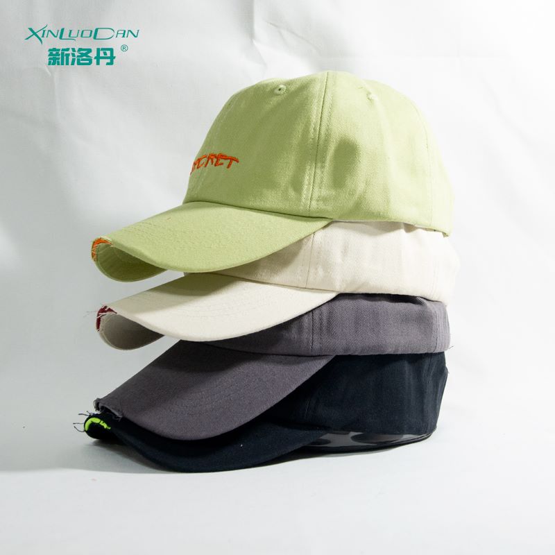 Washed Cross Ponytail Baseball Cap Foreign Trade Hat Female Summer Spring Autumn Do Old Outdoor Sunscreen Hat Solid Color Cap Specification drawing