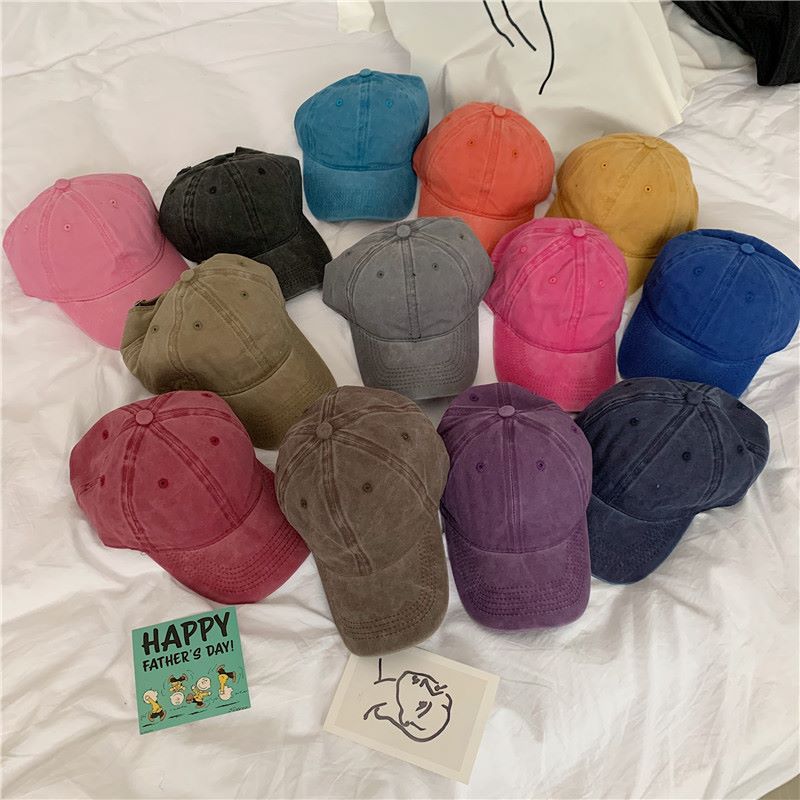 2020 Factory Wholesale Hat Taobao Explosion Korean Version Of Spring And Summer Baseball Cap Men And Women All The Tide Cap Cotton Cap details Picture