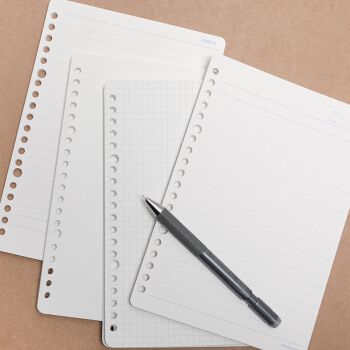 KOKUYO/ Guoyu WCN-CLH3511 loose-leaf Paper · Premium Type A5/50 page dot and line Navy Blue details Picture