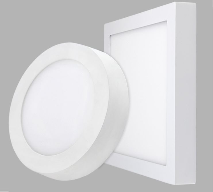 led circular downlights, surfacing ceiling ultra-thin panel lights, corridor kitchen lights, square ceiling lights, 6W and 12W watt lamps detail image 1