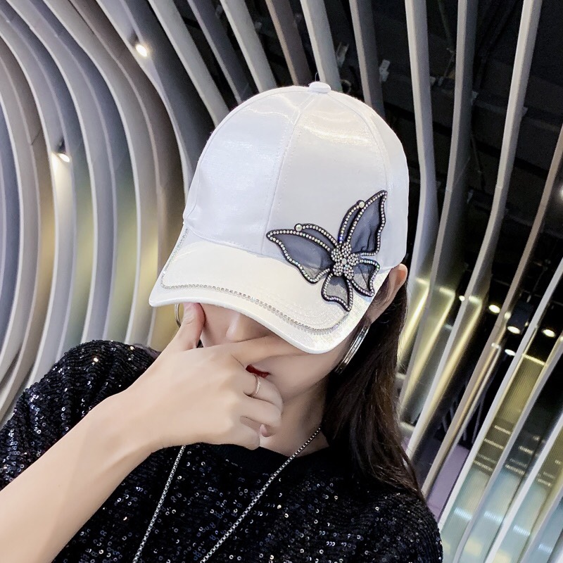 Baseball cap, diamond girl Korean style, trendy and versatile baseball cap, autumn and winter sun hat, sun hat, fashionable Instagram trendy hat